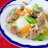 豚肉と白菜の中華炒め（冷蔵庫野菜も入れて・・・）